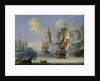 A Sea Battle, late 17th or 18th century. by Adam Silo