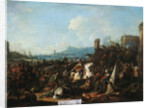 The Siege of La Rochelle in October 1628, early 18th century by Arnold Frans Rubens