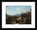 The Siege of La Rochelle in October 1628, early 18th century by Arnold Frans Rubens