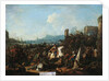 The Siege of La Rochelle in October 1628, early 18th century by Arnold Frans Rubens