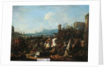 The Siege of La Rochelle in October 1628, early 18th century by Arnold Frans Rubens