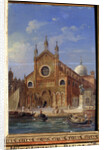The Santi Giovanni e Paolo (San Zanipolo) Church, 19th century by Victor Adam