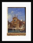 The Santi Giovanni e Paolo (San Zanipolo) Church, 19th century by Victor Adam