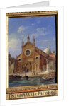 The Santi Giovanni e Paolo (San Zanipolo) Church, 19th century by Victor Adam