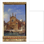 The Santi Giovanni e Paolo (San Zanipolo) Church, 19th century by Victor Adam