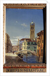 The Church of San Sebastiano, 19th century. by Victor Adam