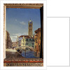 The Church of San Sebastiano, 19th century. by Victor Adam