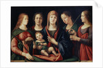Madonna and Child with Mary Magdalen, Saint Catherine and two Saints, 1504 by Alvise Vivarini