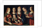 Madonna and Child with Mary Magdalen, Saint Catherine and two Saints, 1504 by Alvise Vivarini