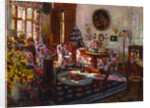 Interior in the Manor House Brasovo, 1912. by Stanislav Julianovic Zukovskij