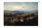 Charge of the English Light Brigade at the Battle of Balaclava on 25 October 1854, 19th century. by Friedrich Kaiser