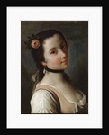 A Girl with a Rose, mid 18th century by Pietro Rotari