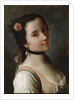 A Girl with a Rose, mid 18th century by Pietro Rotari