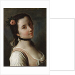 A Girl with a Rose, mid 18th century by Pietro Rotari
