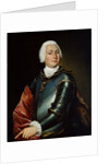 Portrait of Count Ernst Christoph von Manteuffel, 18th century by Lucas Conrad Pfandzelt