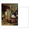 In the Studio of the Painter Wilhelm Golicke, 1832 by Wilhelm Golicke