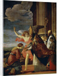 Saint Germanus of Auxerre and Saint Genevieve of Paris, 1630. by Laurent de la Hyre