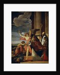 Saint Germanus of Auxerre and Saint Genevieve of Paris, 1630. by Laurent de la Hyre