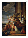 Saint Germanus of Auxerre and Saint Genevieve of Paris, 1630. by Laurent de la Hyre