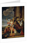 Saint Germanus of Auxerre and Saint Genevieve of Paris, 1630. by Laurent de la Hyre