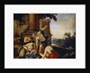 Mercury Giving the Child Bacchus to the Nymphs of Nysa, 1638. by Laurent de la Hyre
