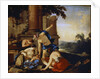 Mercury Giving the Child Bacchus to the Nymphs of Nysa, 1638. by Laurent de la Hyre