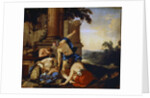 Mercury Giving the Child Bacchus to the Nymphs of Nysa, 1638. by Laurent de la Hyre
