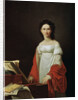Portrait of the Singer Anna Borunova, 1821. by Nicolas de Courteille