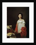 Portrait of the Singer Anna Borunova, 1821. by Nicolas de Courteille