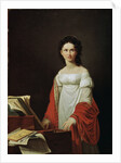 Portrait of the Singer Anna Borunova, 1821. by Nicolas de Courteille