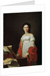 Portrait of the Singer Anna Borunova, 1821. by Nicolas de Courteille