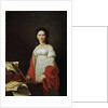 Portrait of the Singer Anna Borunova, 1821. by Nicolas de Courteille