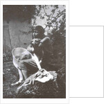 Marina Tsvetaeva with her dog. Savoy, 1930 by Anonymous