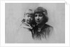 Marina Tsvetaeva with daughter Ariadne, 1916 by Anonymous