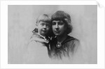 Marina Tsvetaeva with daughter Ariadne, 1916 by Anonymous