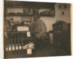 Leo Tolstoy in his studio. Yasnaya Polyana, 1908 by Anonymous