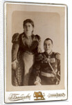 Portrait of Count Nikolay Vasilyevich Bebutov with wife Countess Magdalena Dadiani, 1895 by Anonymous