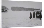 Ryabushinsky brothers inspecting building site for the AMO Factory, 1915 by Anonymous