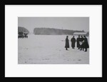 Ryabushinsky brothers inspecting building site for the AMO Factory, 1915 by Anonymous