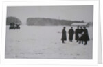 Ryabushinsky brothers inspecting building site for the AMO Factory, 1915 by Anonymous