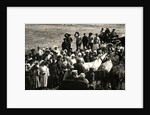 Leon Trotsky underway at a village, 1924 by Anonymous