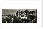 Leon Trotsky underway at a village, 1924 by Anonymous