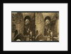 Via Dolorosa, Jerusalem. Pilgrims at station of the Cross (Stereograph), 1913 by Anonymous