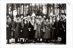 The Family of Tsar Nicholas II of Russia with the Kuban Cossacks, c. 1916 by Anonymous