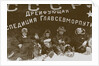 Ivan Papanin, Ernst Krenkel, Evgeny Fedorov and Petr Shirshov at the expedition North Pole-1, 1938 by Anonymous