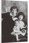 Marc Chagall with his first wife Bella and Daughter Ida, 1917 by Anonymous