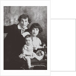 Marc Chagall with his first wife Bella and Daughter Ida, 1917 by Anonymous