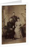 Emperor Nicholas II with Grand Duke Alexander Mikhailovich of Russia and his wife, Grand Duchess Xenia Alexandrovna of Russia, 1894 by Anonymous