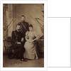 Emperor Nicholas II with Grand Duke Alexander Mikhailovich of Russia and his wife, Grand Duchess Xenia Alexandrovna of Russia, 1894 by Anonymous