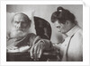 The Sick Leo Tolstoy with daughter Tatyana in Gaspra on the Crimea, 1902 by Anonymous